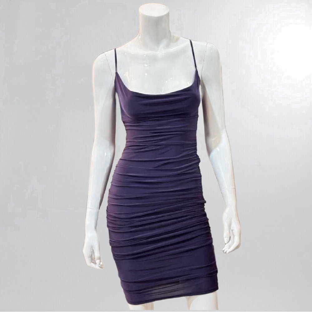 Slinky Sexy Body Con Backless Midi Dress